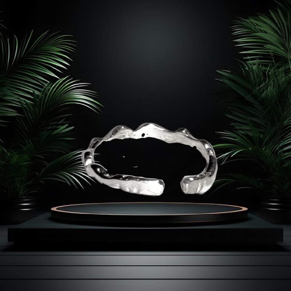 Sterling Silver Wave Shape Adjustable Toe Ring. - image 4